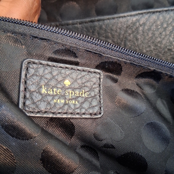 Kate Spade Grey Street Wilder Black Leather Backpack - Picture 10 of 12